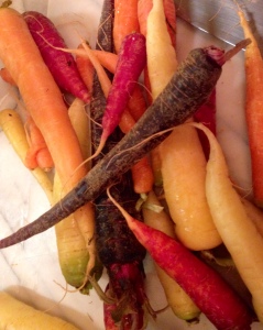 Amazing carrots of different colors from Priapi Gardens